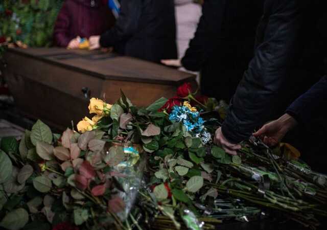 У Києві попрощалися із захисником Маріуполя з позивним "Лев", якого окупанти вбили в Оленівці