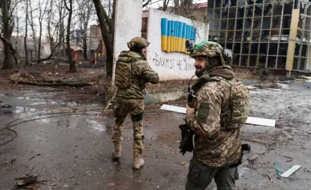 Під Бахмутом українські прикордонники знешкодили групу окупантів кількома снарядами