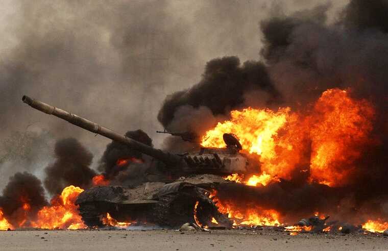 Українські бійці на Донеччині «відмінусували» російський танк Т-90