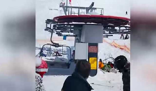 Попали в мясорубку: в Грузии лыжники на ходу выпрыгивали из сломанного подъемника