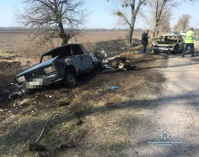 Ограбили и сожгли: на Киевщине совершен разбойный налет на автомобиль «Укрпочты»