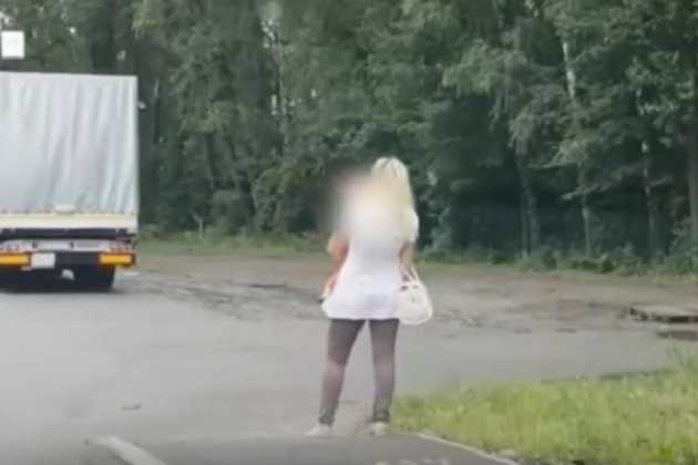 На Львовщине проститутка вышла на "панель" с 2-летней дочкой: видеофакт