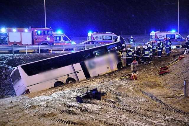 В Польше автобус с украинцами попал в ДТП: есть погибший и много пострадавших