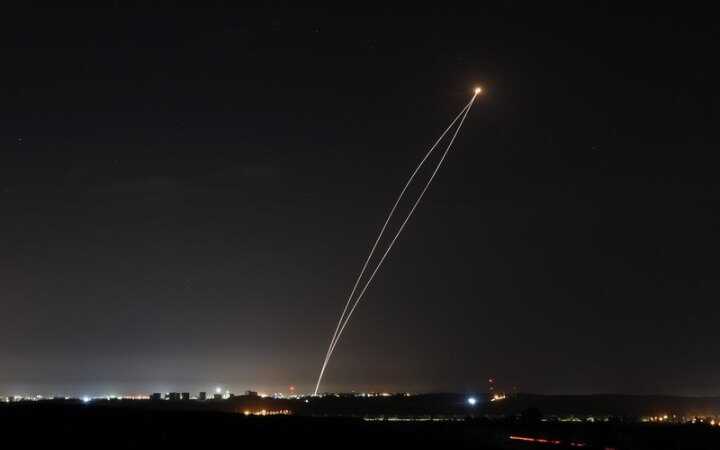 Air defence is working in Israel and the sound of "shaheds" is heard