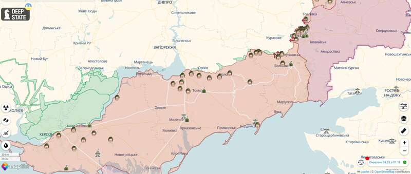 Російські пропагандисти та голова Північної Осетії потрапили під обстріл на Запоріжжі